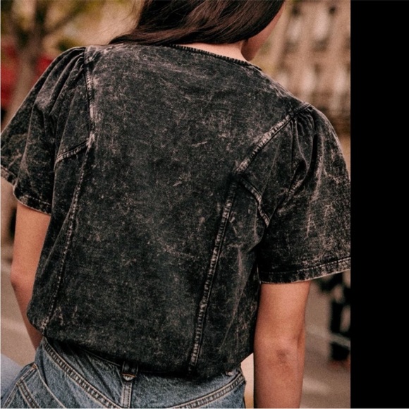 Sezane structured t-shirt - Picture 4 of 8